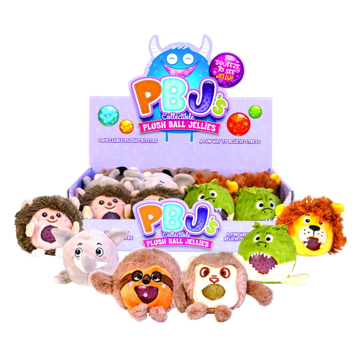 Wild Animals Plush Ball Jellies