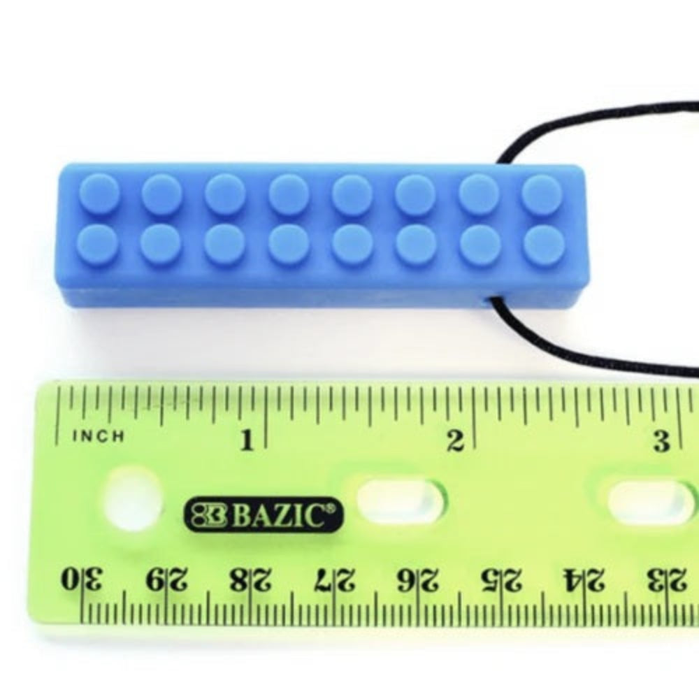 chewable brick necklace size