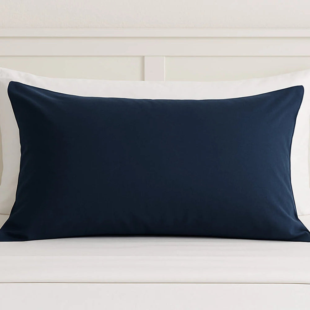 navy cotton pillow protector
