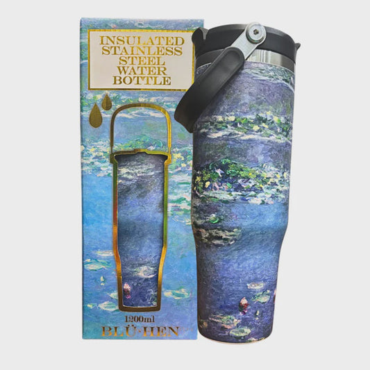 large water bottle monet water lillies