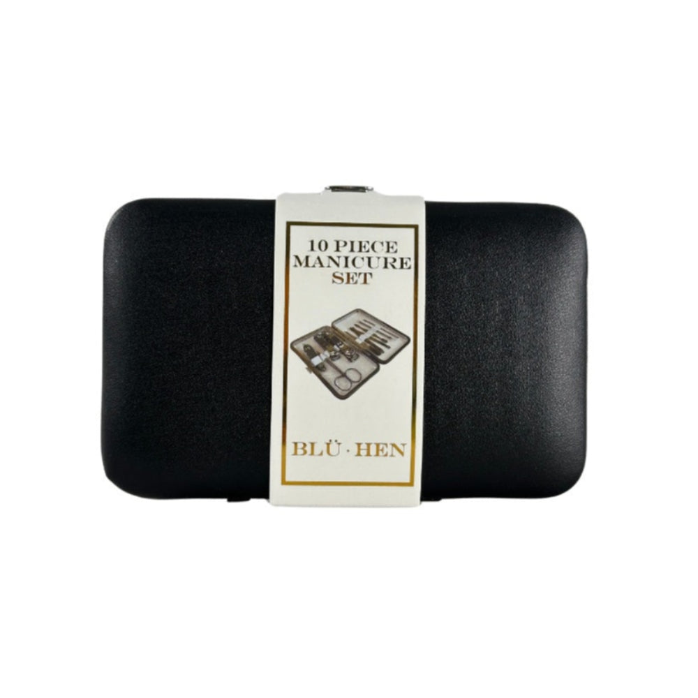 10 piece manicure set black