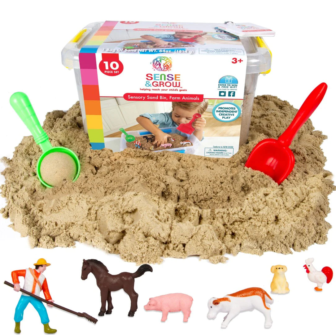 Sense and Grow Sensory Bin - Farm Animals