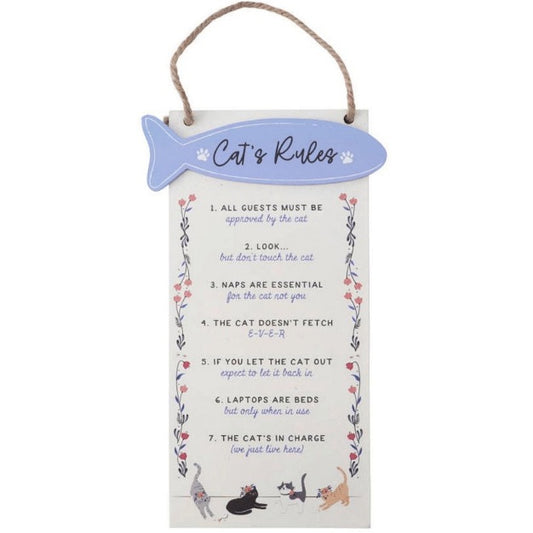 Cats Rules Sign