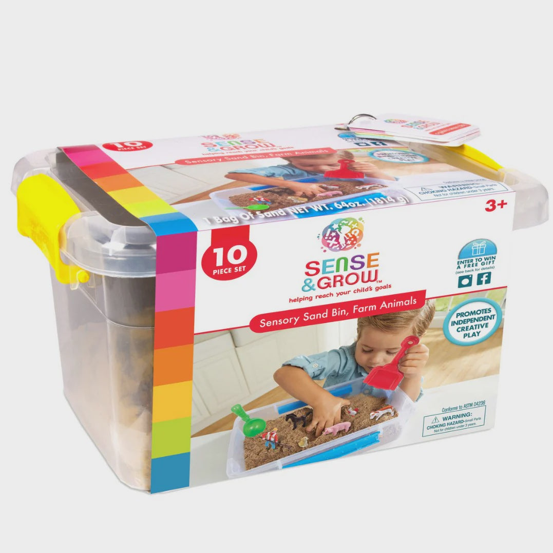 Sense and Grow Sensory Bin - Farm Animals