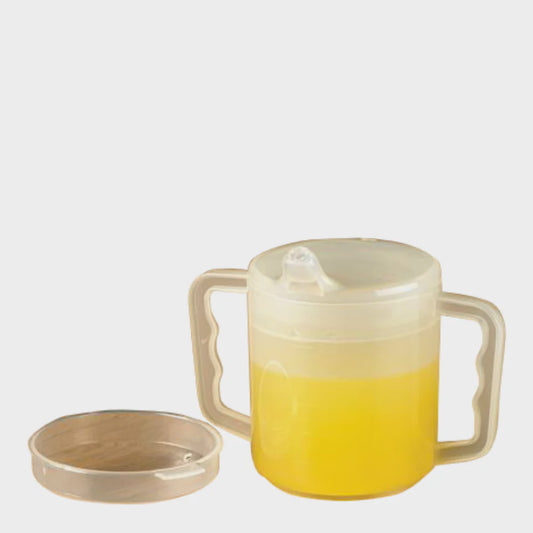 Two Handed Mug with Two Lids