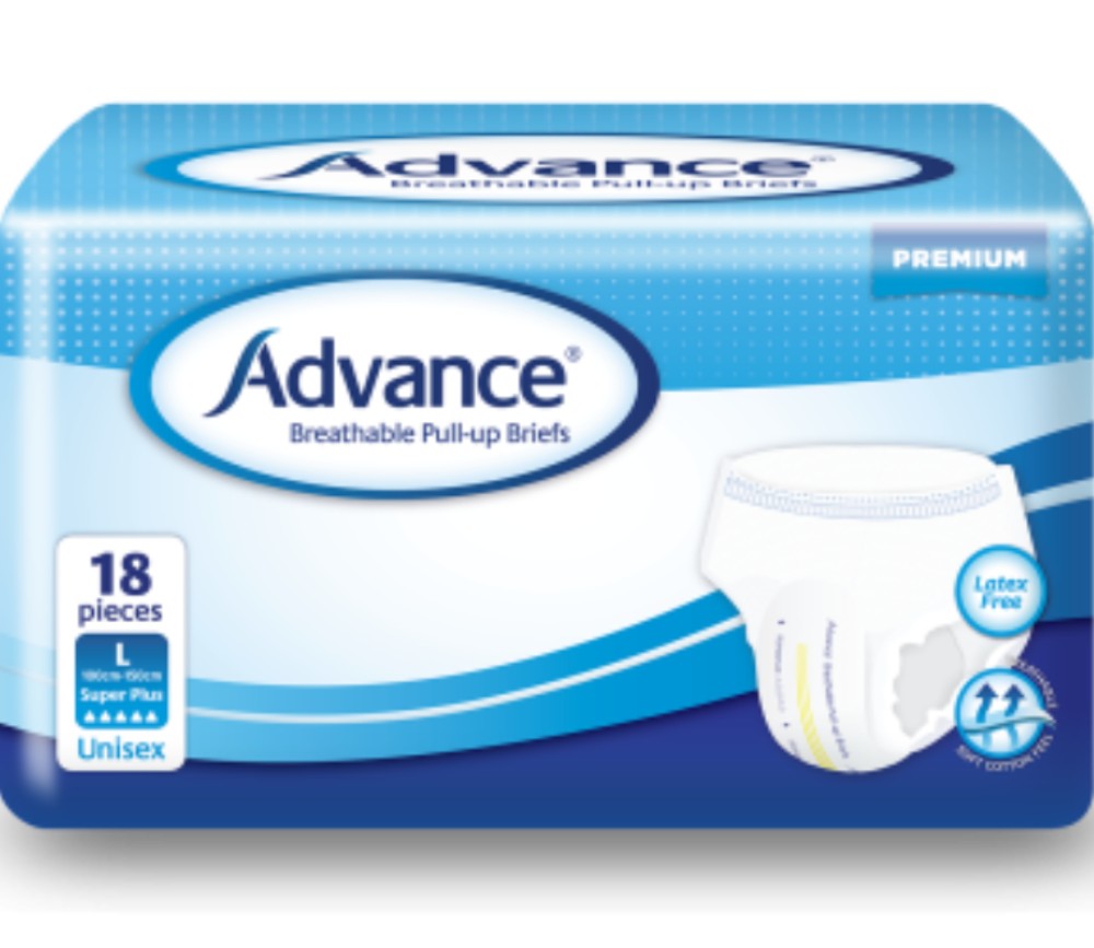 advance beathable pullups large super plus