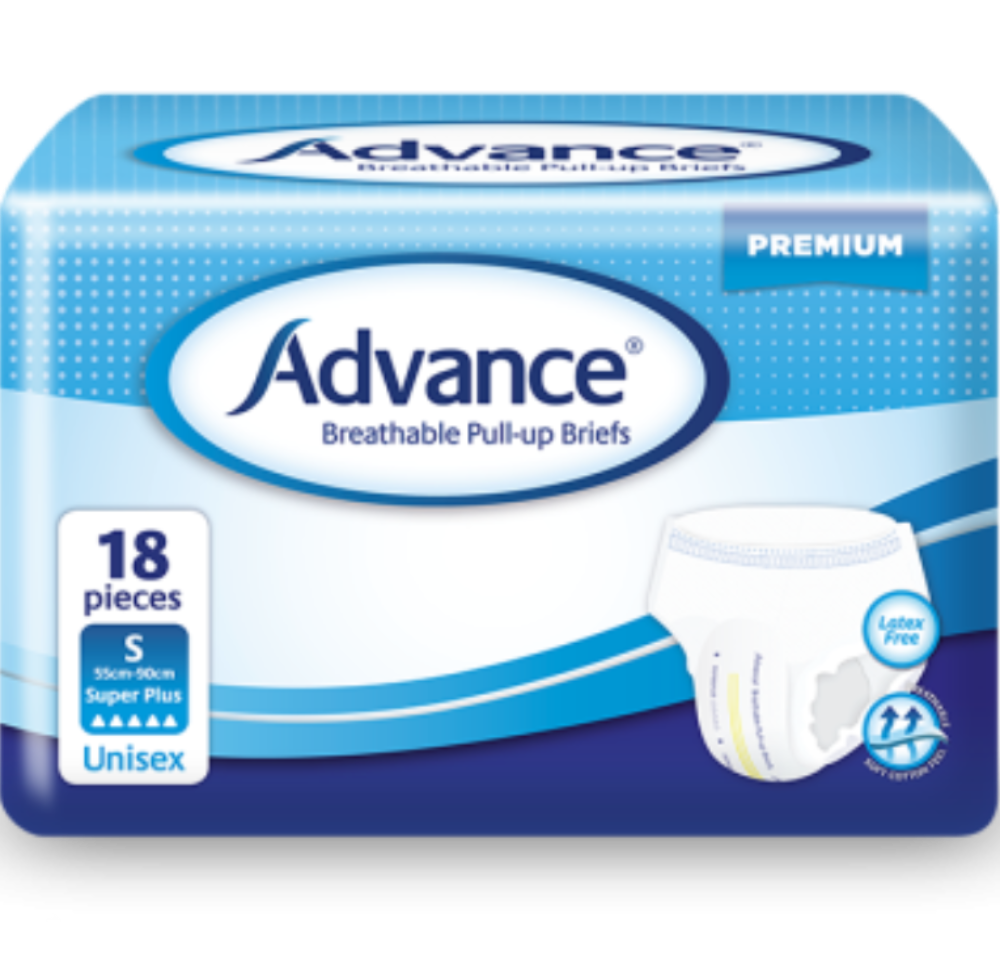 advance beathable pullups small super plus