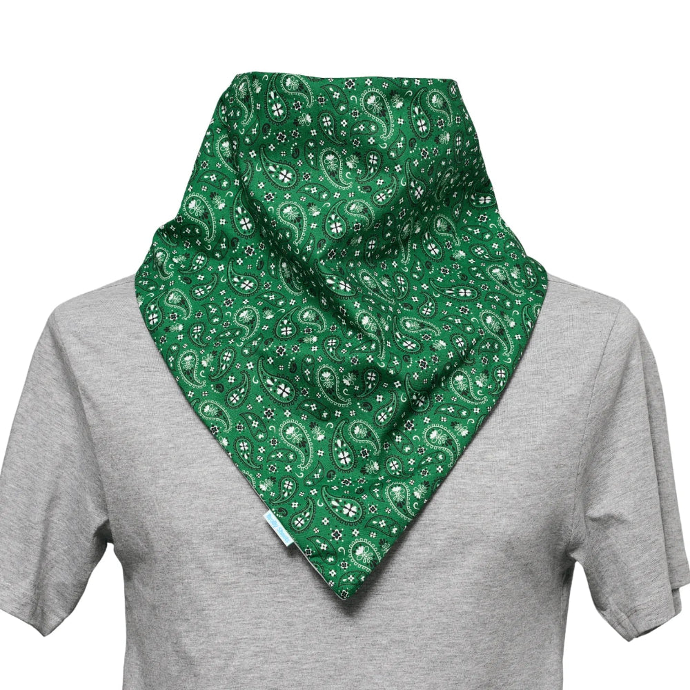 paisley green bandana