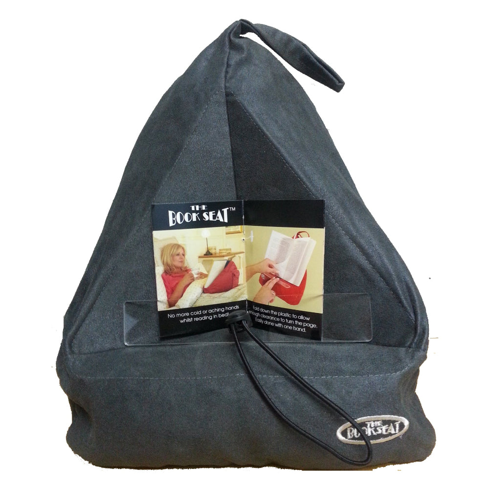 charcoal grey book seat bag