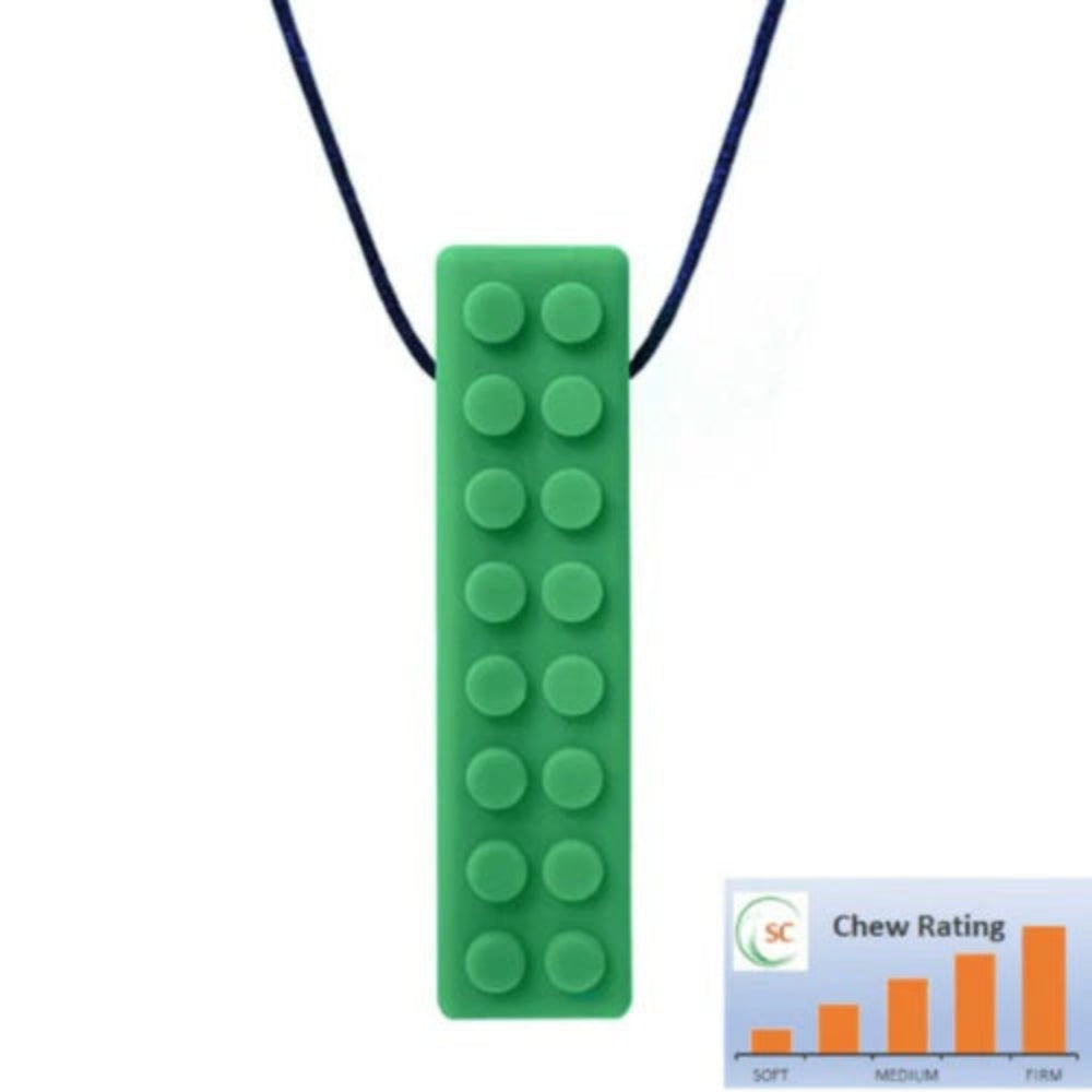 forest green chewable necklace