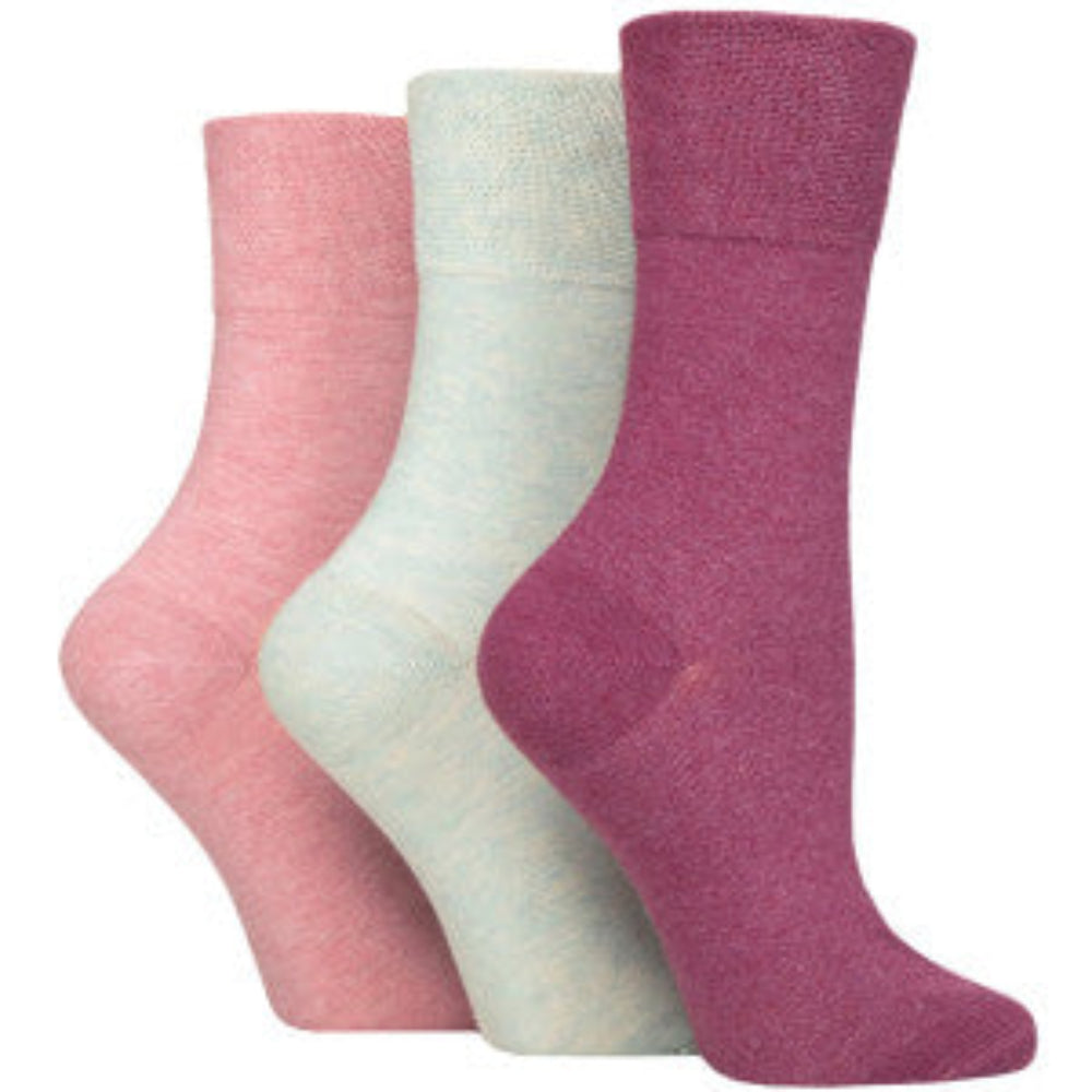 cotton socks pink mint and raspberry