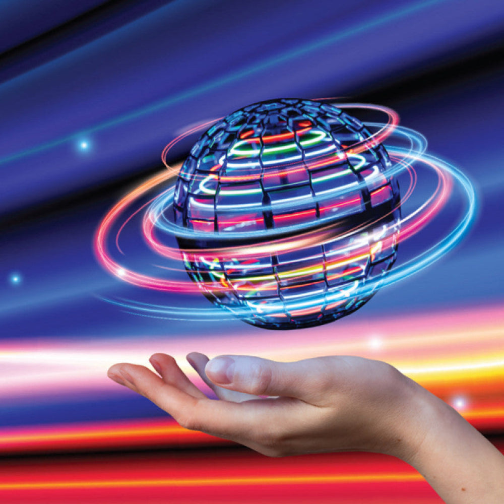 flying orb ball spinning