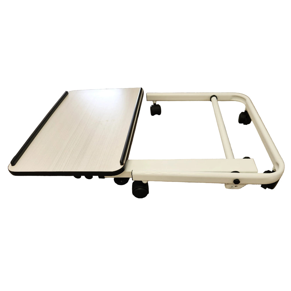 folding over bed table folded