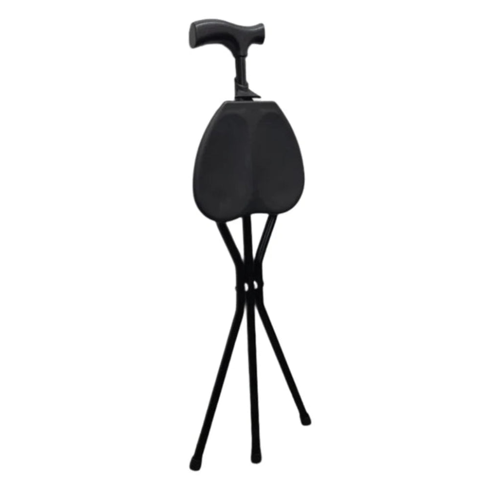 folding seat cane folded