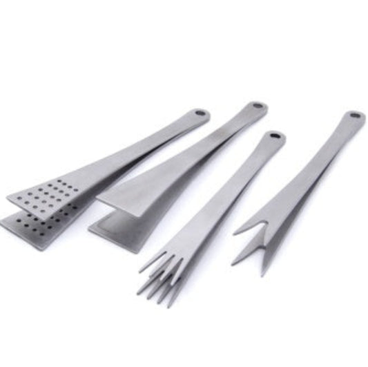 stainless food tong set