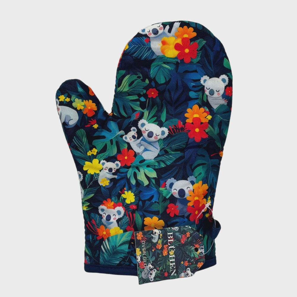 tropical koala oven glove