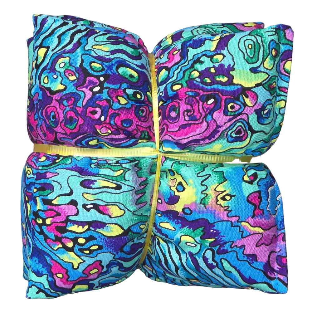 paua patterned wheatbag