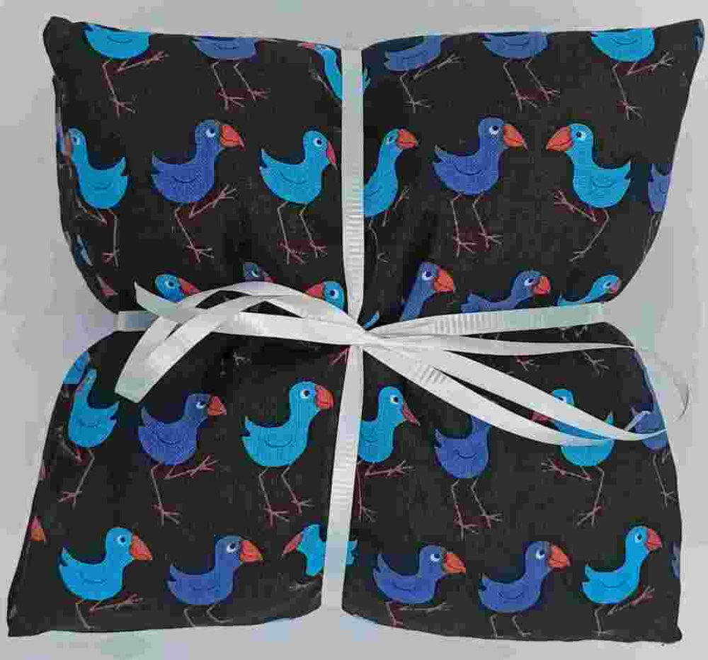 pukeko parade patterned wheatbag