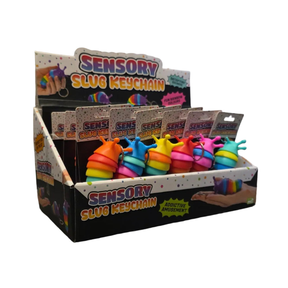 sensory slug keychain colours