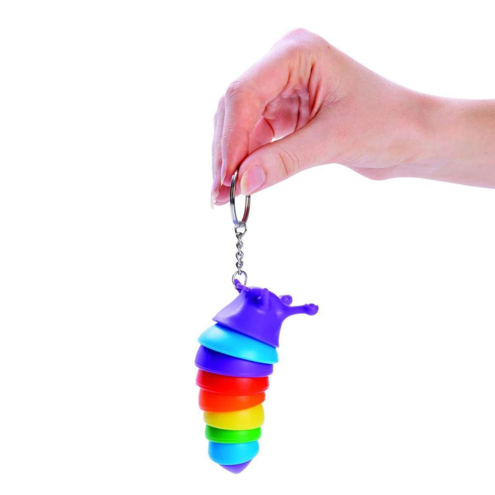 sensory slug keychain hanging