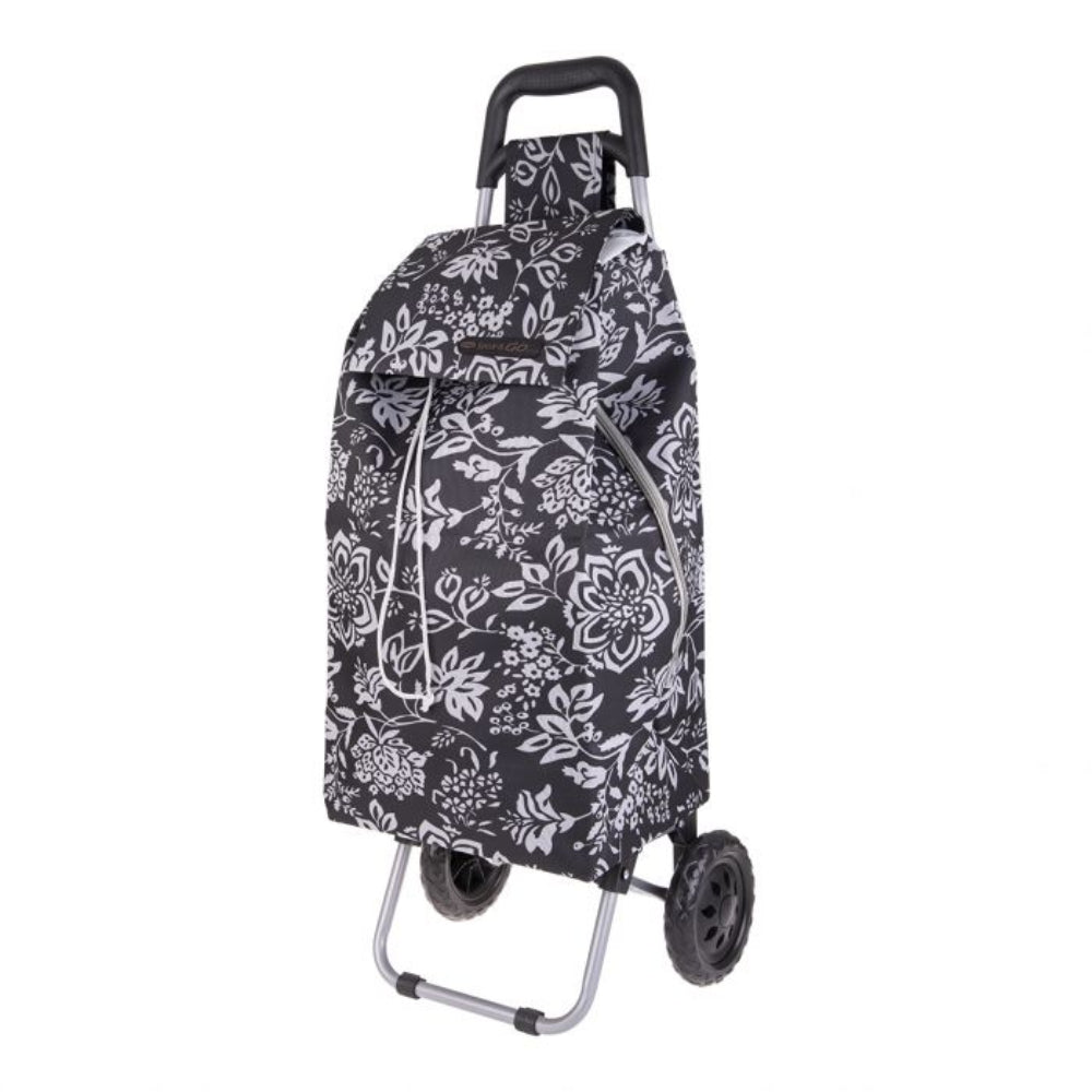 camellia black shopping trolley