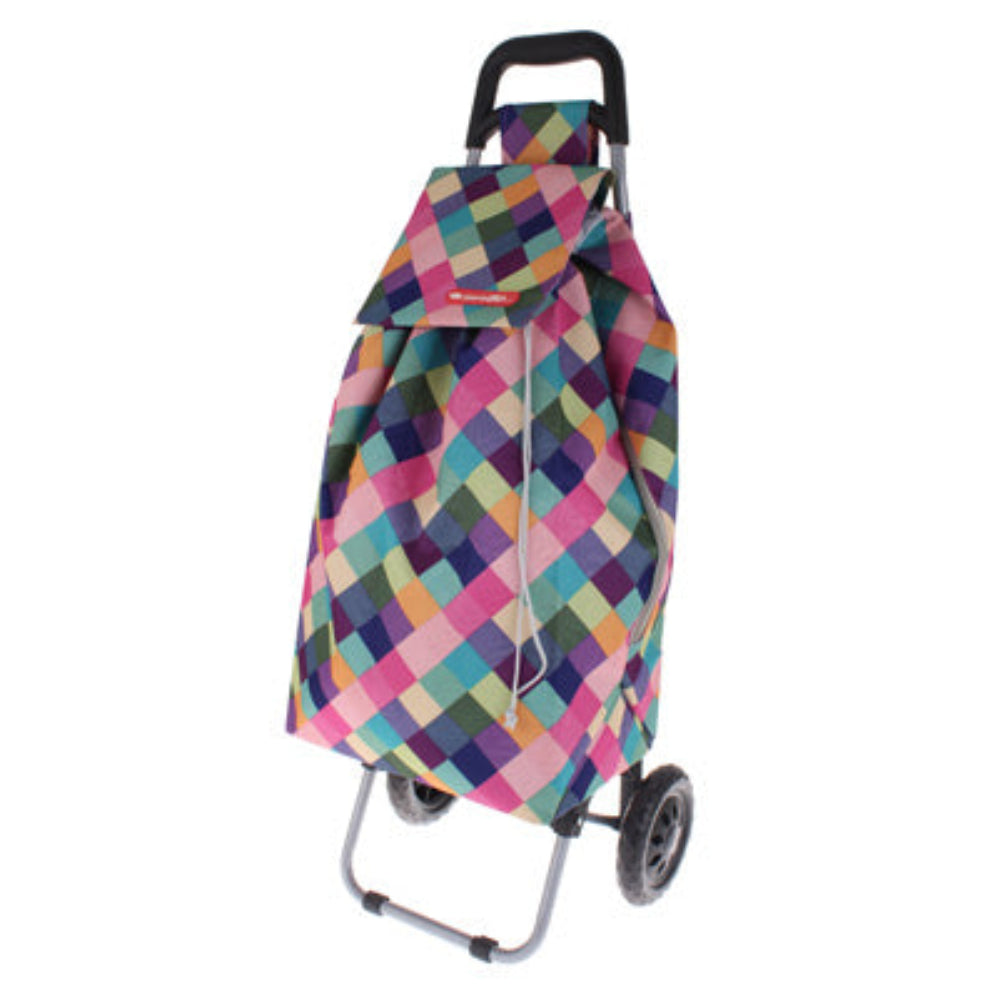 harlequin shopping trolley