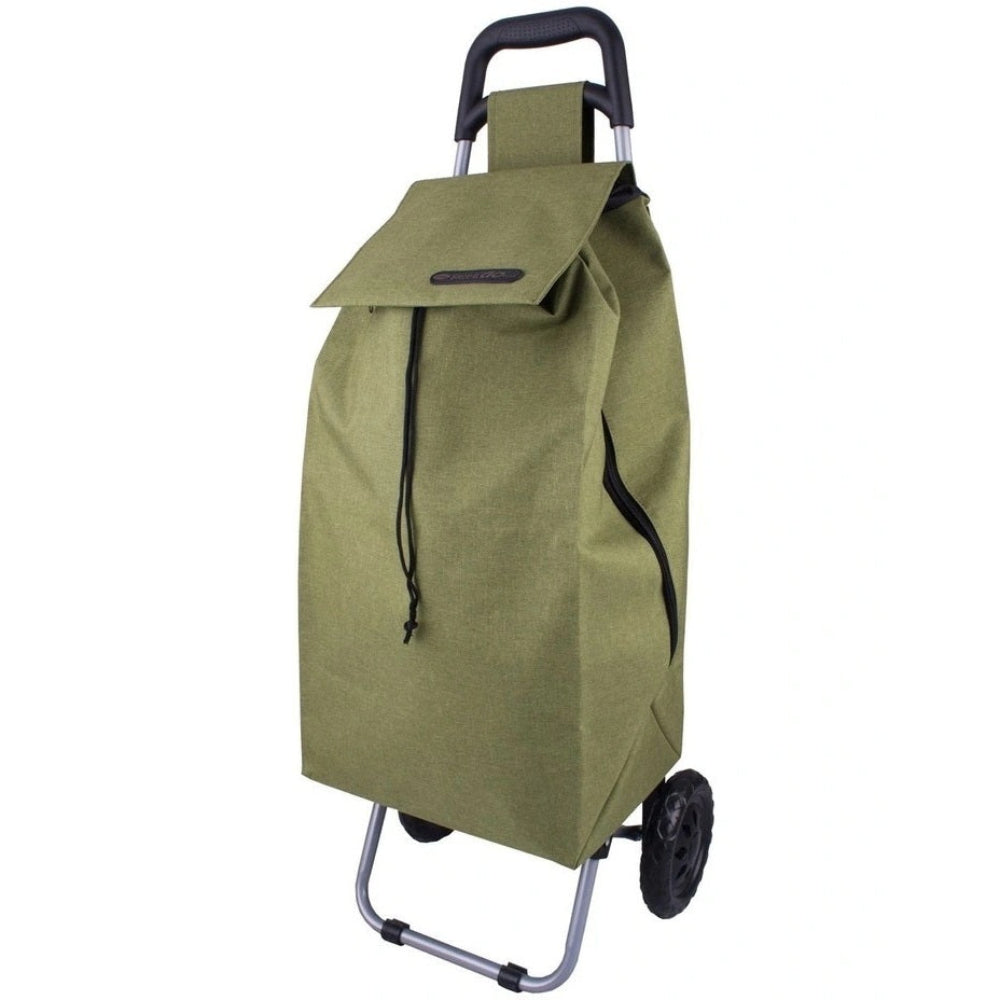 sage green shopping trolley