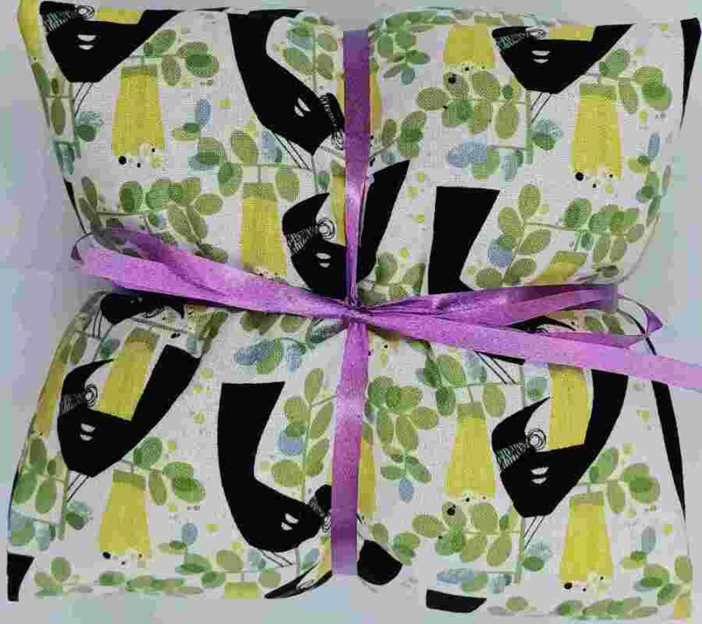 tui kowhai patterned wheatbag