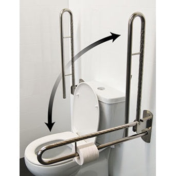 Flip Up Toilet Rail – Mobility Manawatu