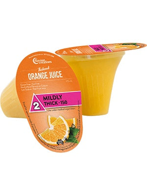 Orange Juice Thickened